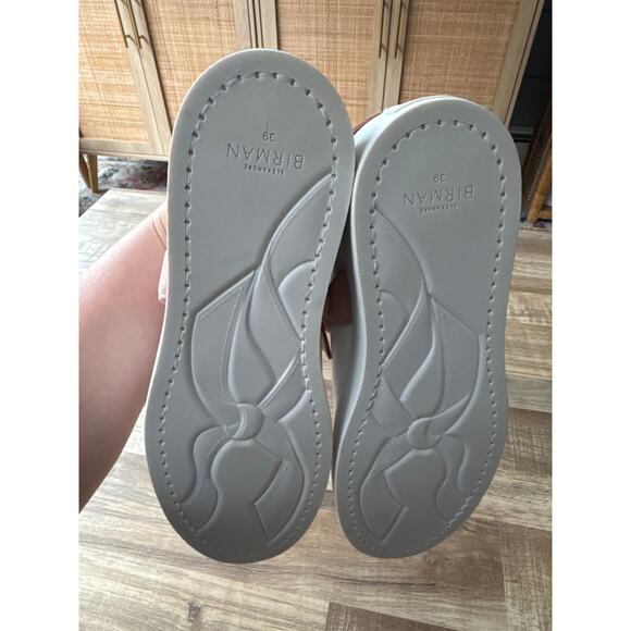 NWOT Women's Alexander Birman Clarita Sneaker Suede Nude Nappa Leather size 39 - Picture 5 of 5